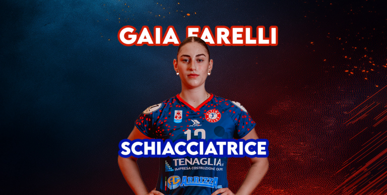 GAIA FARELLI CONFERMATA: CONTINUITÀ E GIOVANE ENERGIA PER IL ROSTER ROSSOBLÙ